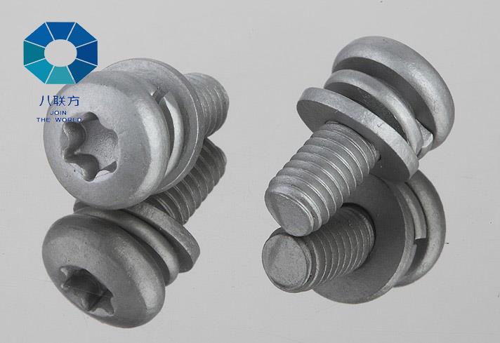 Alloy Steel Dacromet Plated Torx Pan Head Sems Screw
